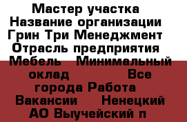 Мастер участка › Название организации ­ Грин Три Менеджмент › Отрасль предприятия ­ Мебель › Минимальный оклад ­ 60 000 - Все города Работа » Вакансии   . Ненецкий АО,Выучейский п.